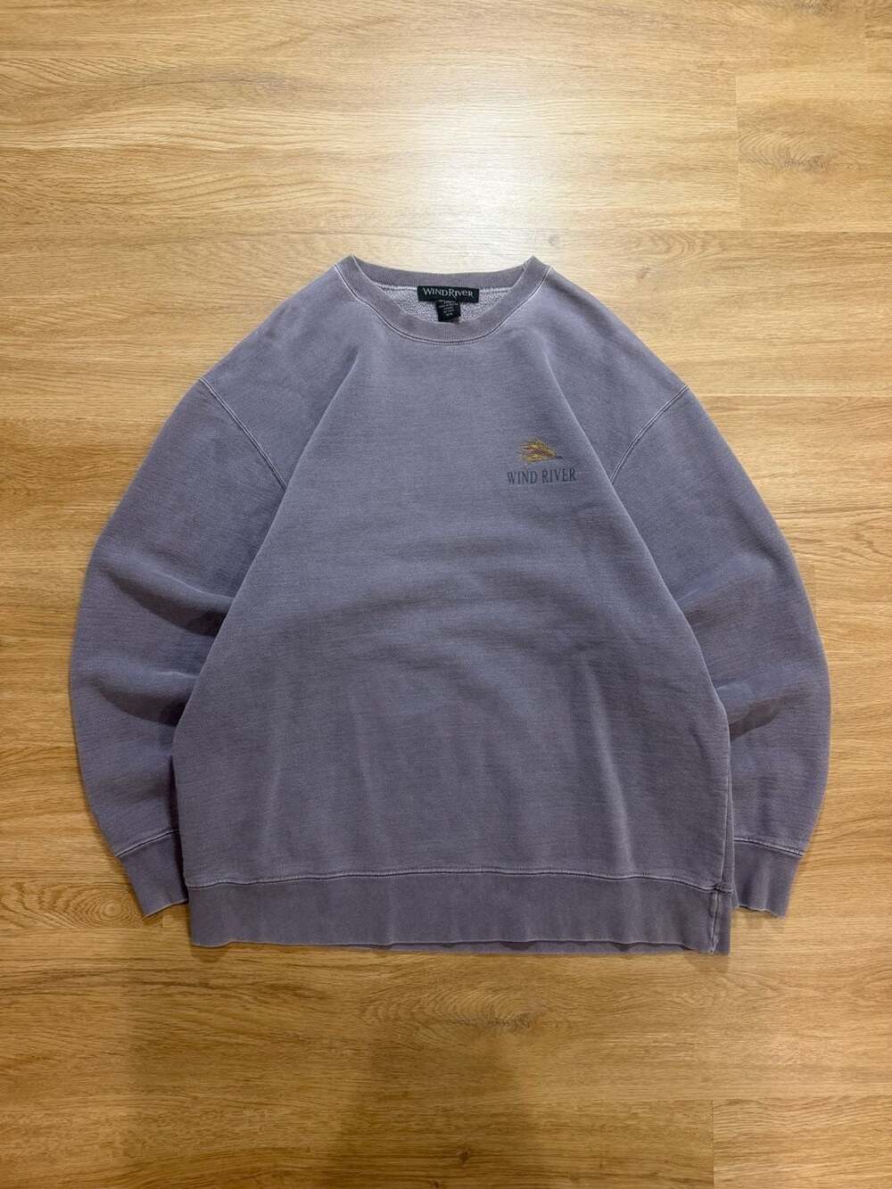 Vintage 90s Purple Windriver Mickey Finn Flyfishing Crewneck Sweatshirt